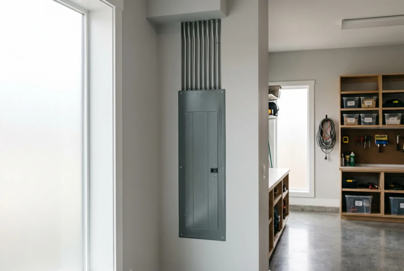 A modern 200-amp residential panel with room to grow.