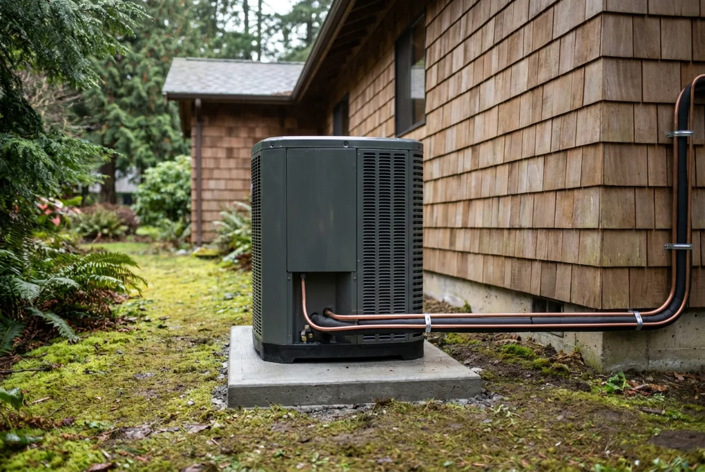 A heat pump install in the Seattle area.