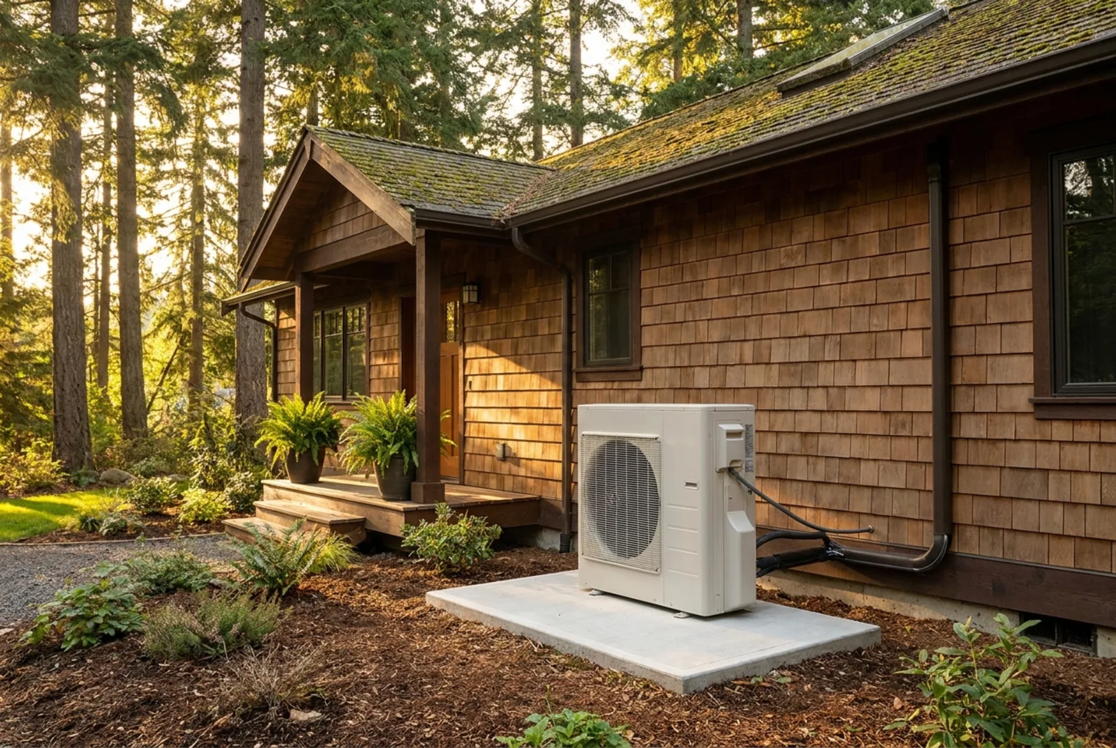 A Black Lotus technician arriving at a Seattle area home for a heating consult